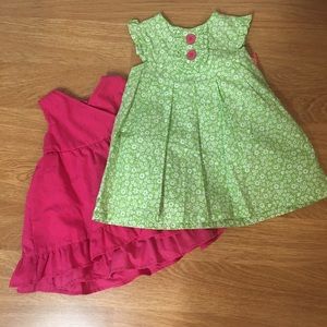 Carter’s Okie-Dokie Lot of 2 Summer Dresses Sz 12M